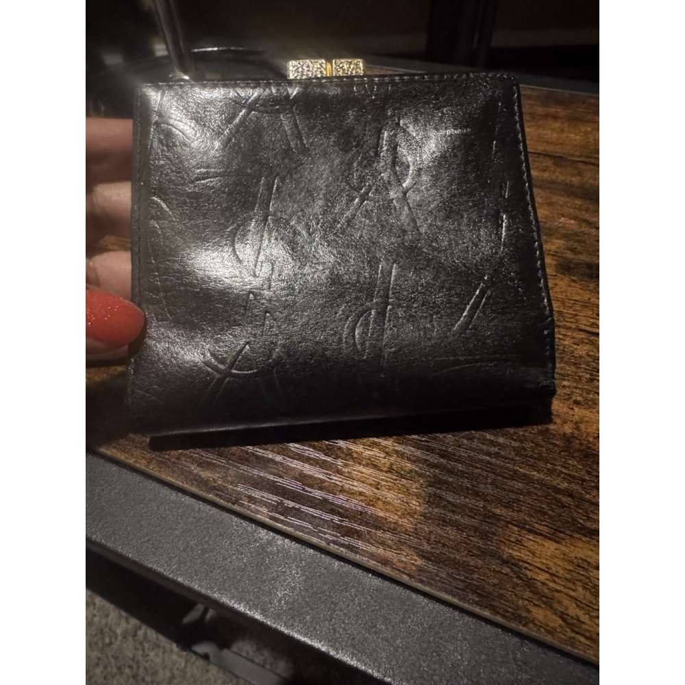 Yves Saint Laurent Embossed Leather Bifold Wallet